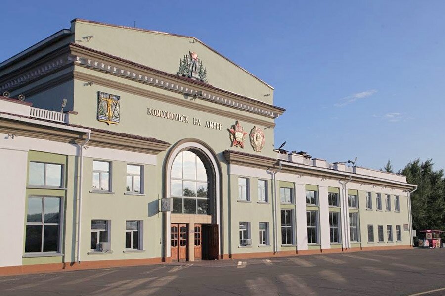 Ж/д вокзал, Комсомольск - на - Амуре, отправляемся в сторону столицы БАМа - ТЫНДА!