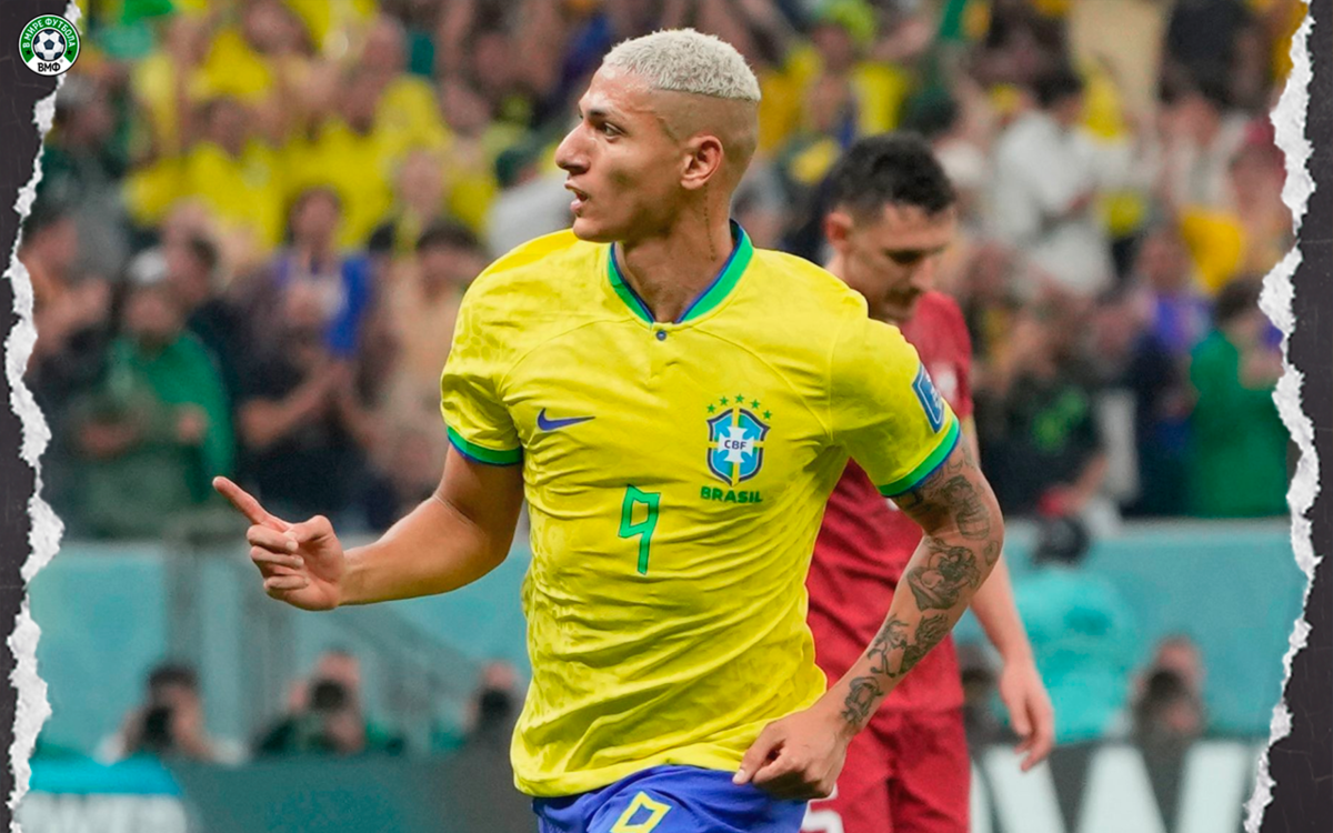 Ришарлисон забил 2 гола Сборной Сербии на ЧМ и принёс победу бразильцам.