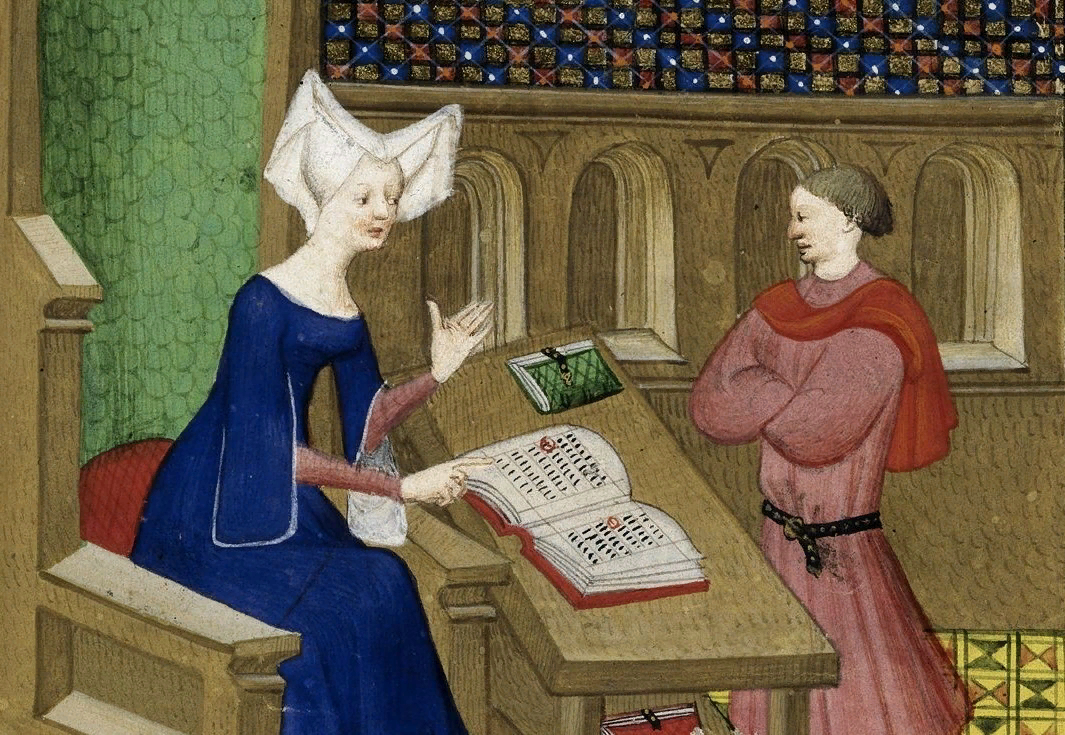 Учитель в средние века. Кристина Пизанская писательница. Christine de Pizan. Учитель в средневековье.