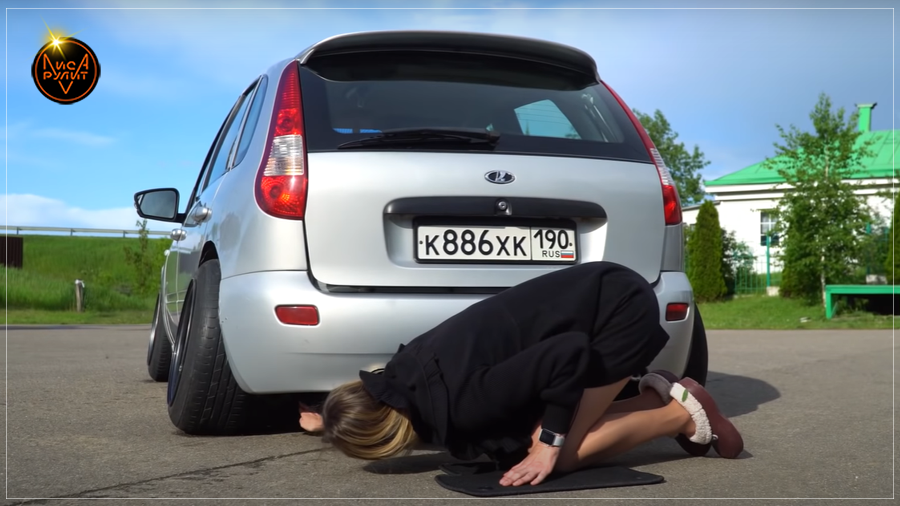 Переделанная Лада Калина. Лиса Рулит