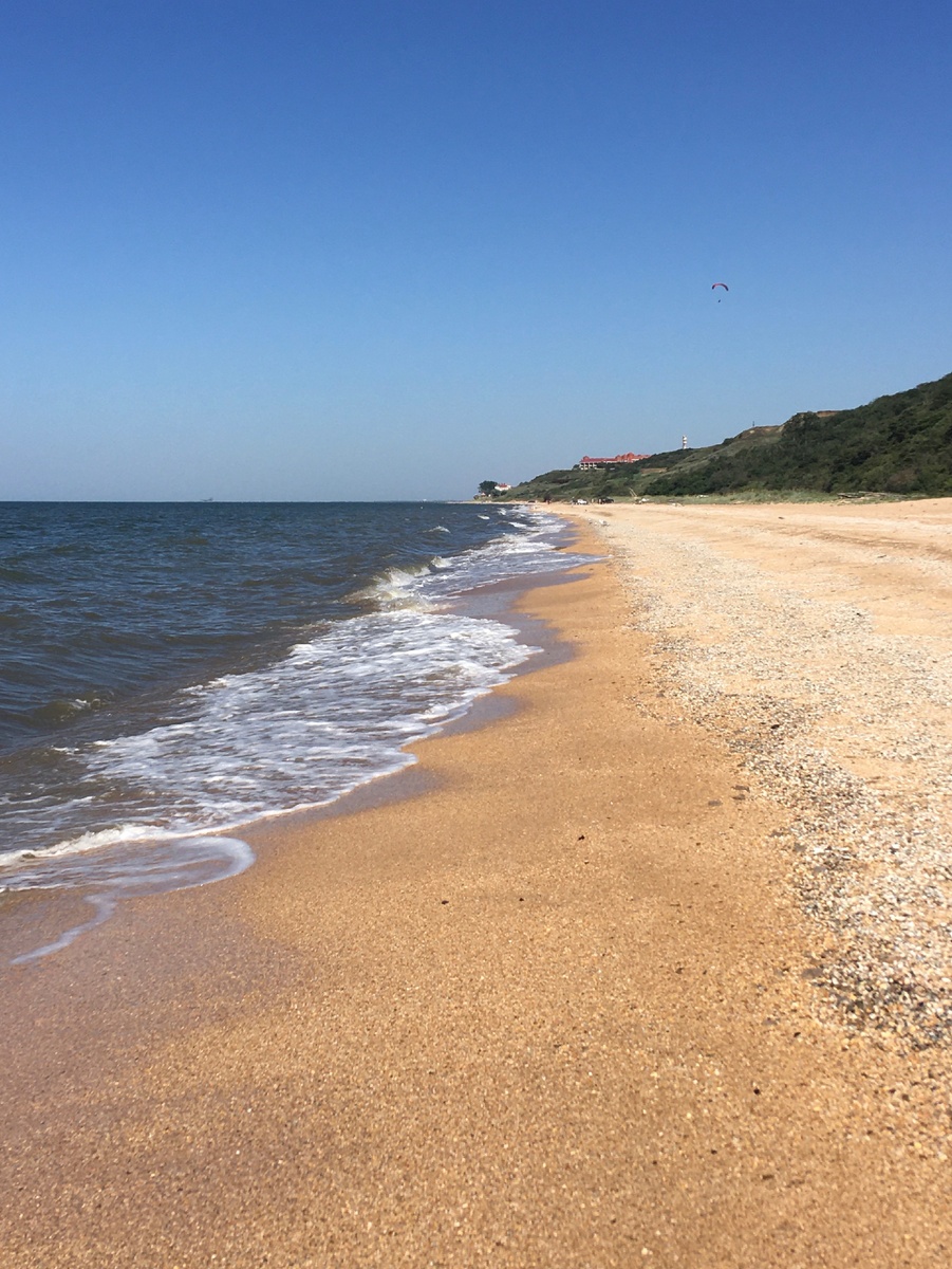 Пляж в Голубицуой