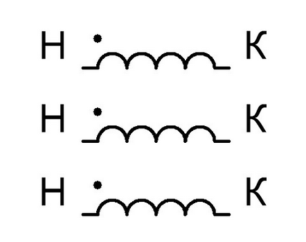 Соединение обмоток трансформатора звезда