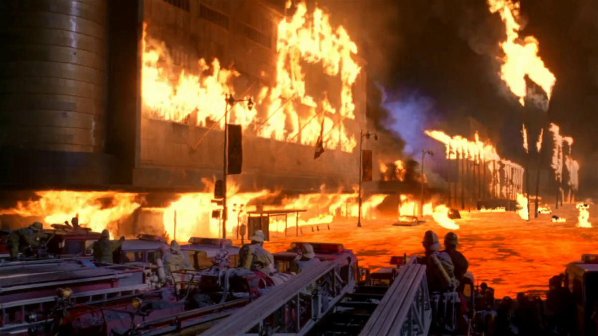 Лос-Анджелес в огне.