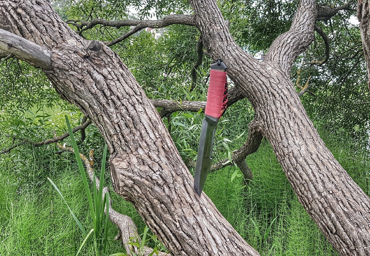 Нож Рембо-2, сталь 65Г, бакелитовая фанера