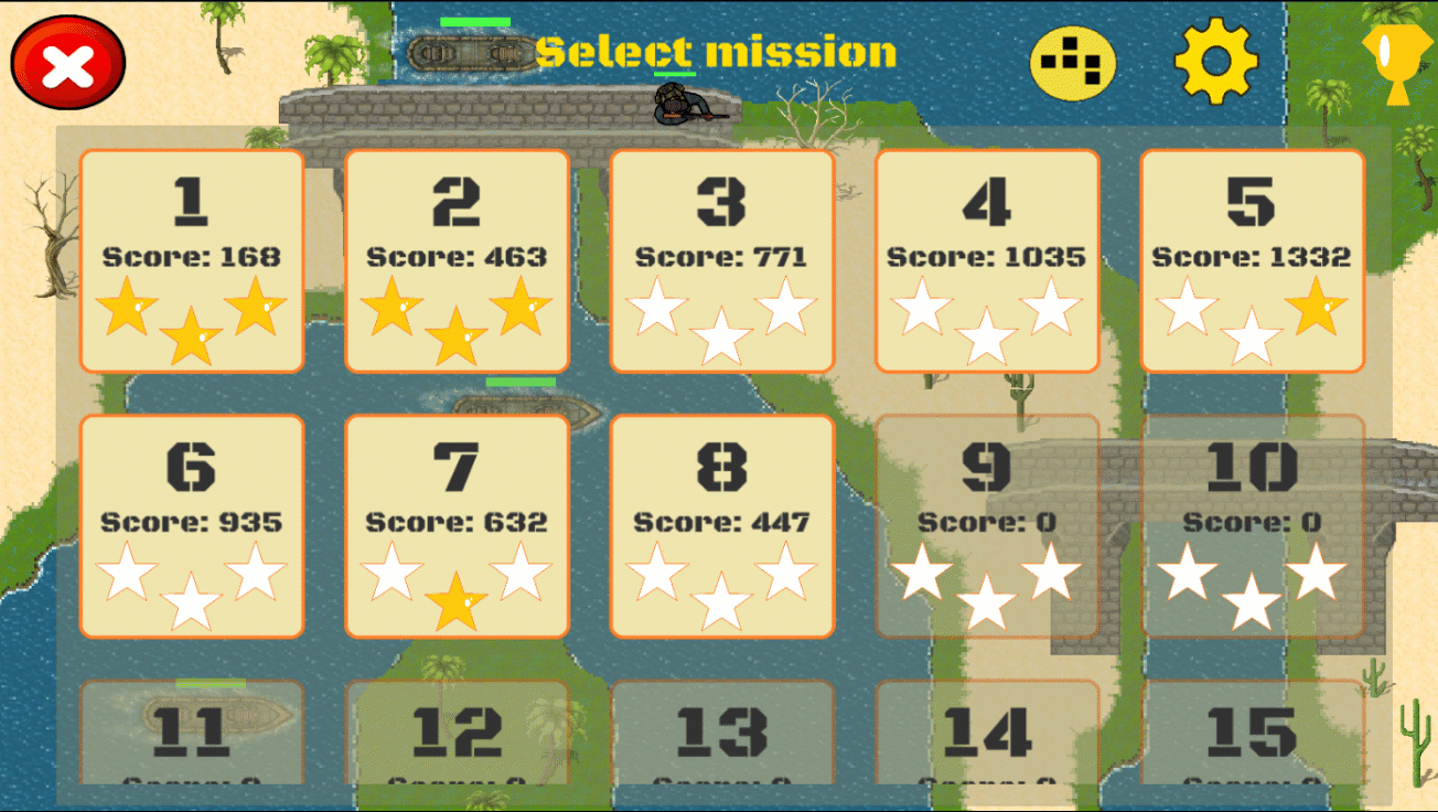 Начальный экран игры Sea Patrol