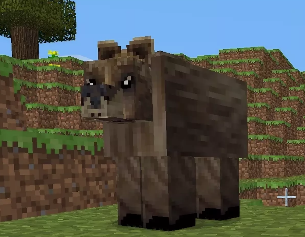 Bear mod. Медведь в МАЙНКРАФТЕ. Медведь из МАЙНКРАФТА. Бурый медведь из МАЙНКРАФТА. Медведь в МАЙНКРАФТЕ постройка.