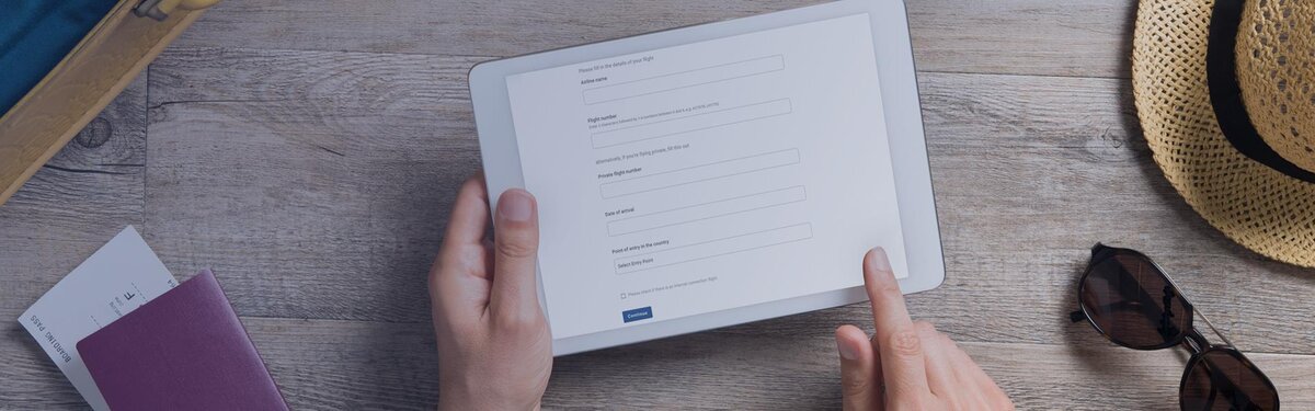 Форма уведомления о месте пребывании пассажира (Passenger Locator Form) для путешествующих в Грецию