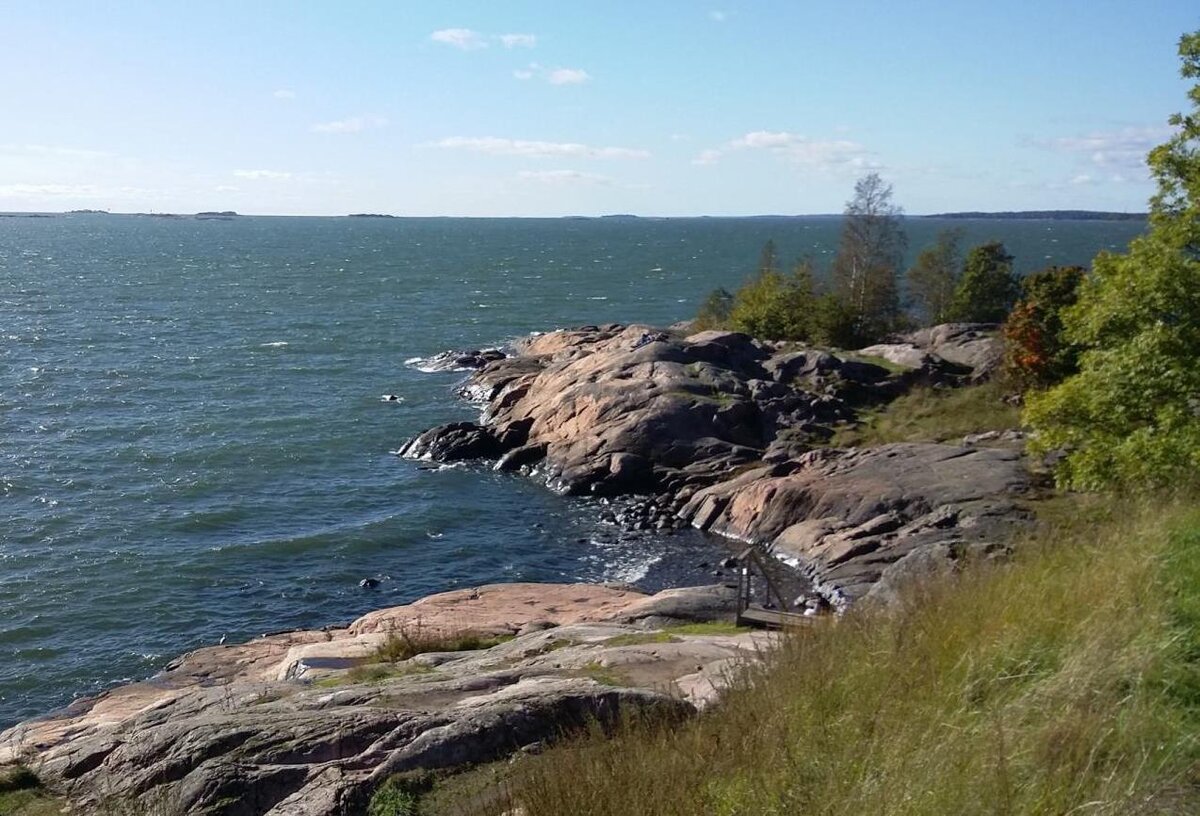 Красивейшая финская природа: скалы и Балтийское море. Фото автора