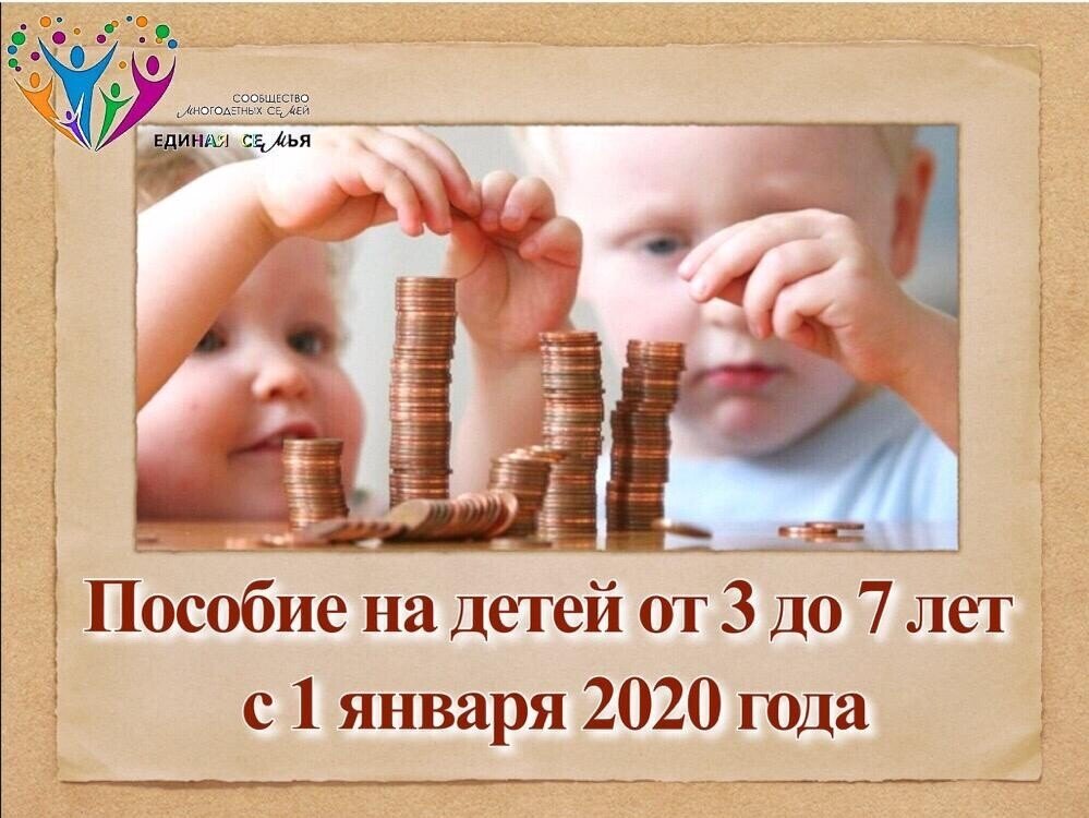 #пособия на детей 2020 