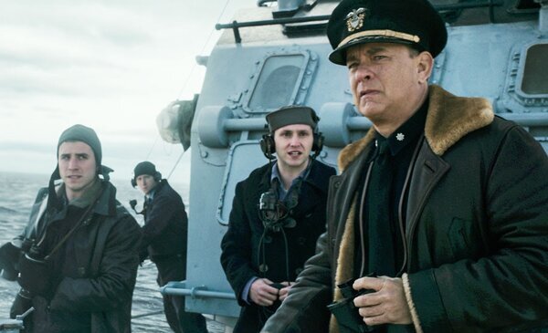Герой Тома Хэнкса и его подчинённые в фильме «Грейхаунд». Кадр из фильма