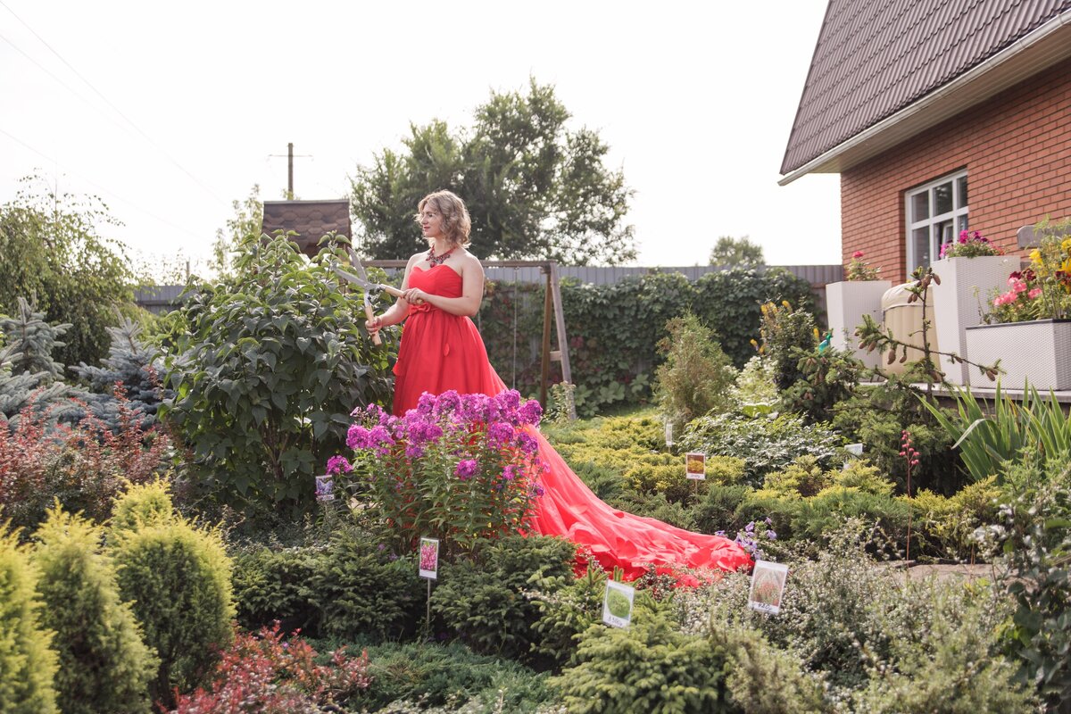 Работы по ландшафтному дизайну  в августе