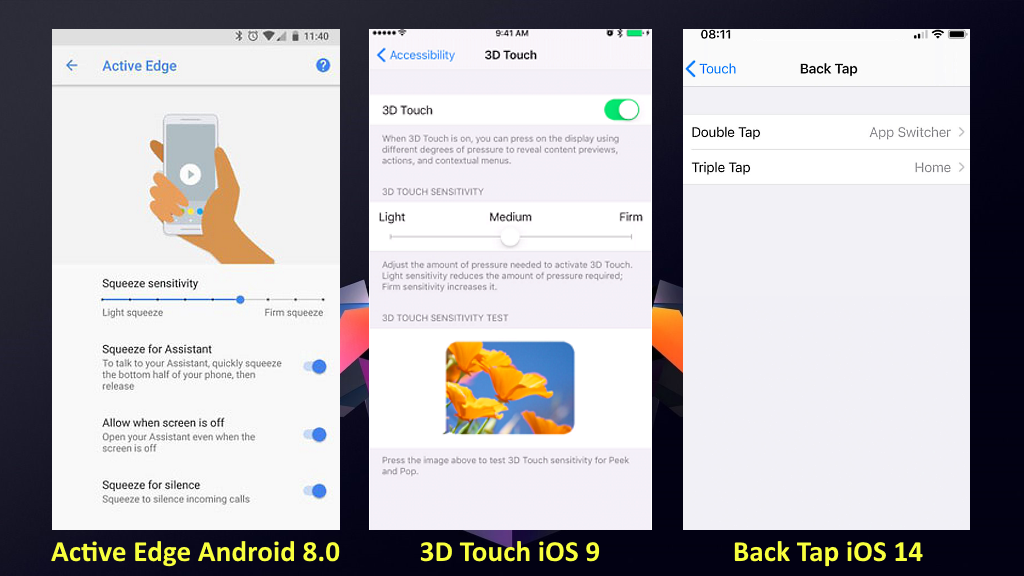 Как будет называться функция "Back Tap" по версии Android пока неизвестно...