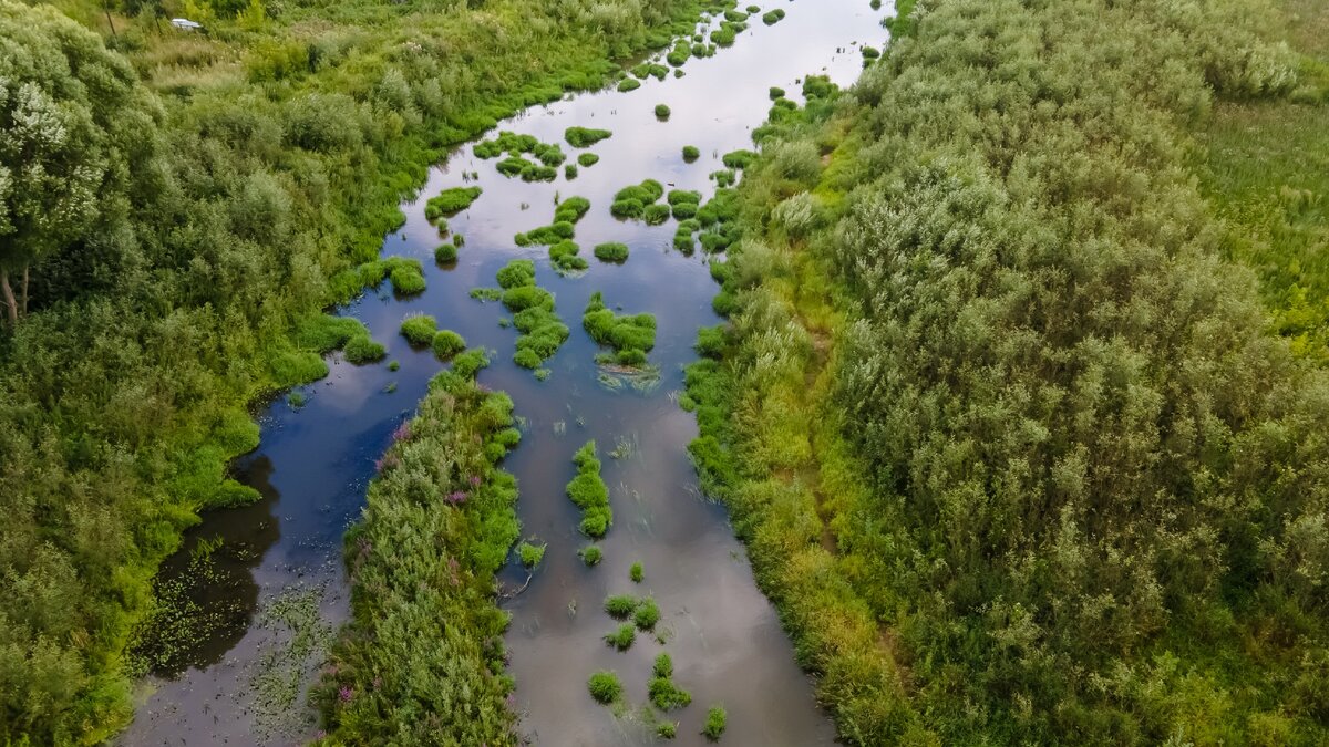 HDR-фото, снятое с дрона DJI Mavic Air 2 с использованием функции AEB