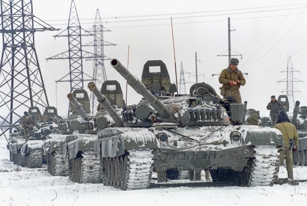 Ввод российских танков в Чечню. 1994