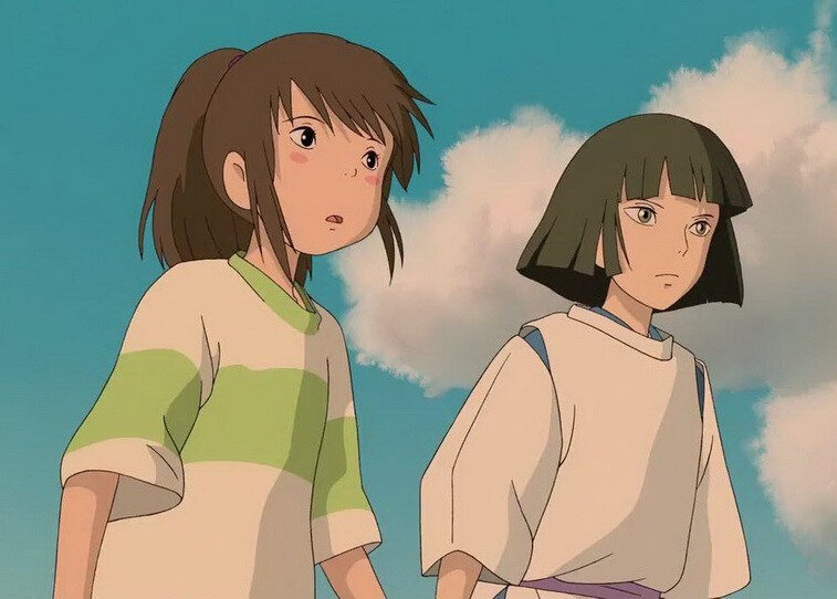 Тихиро и Хаку *удивляются*