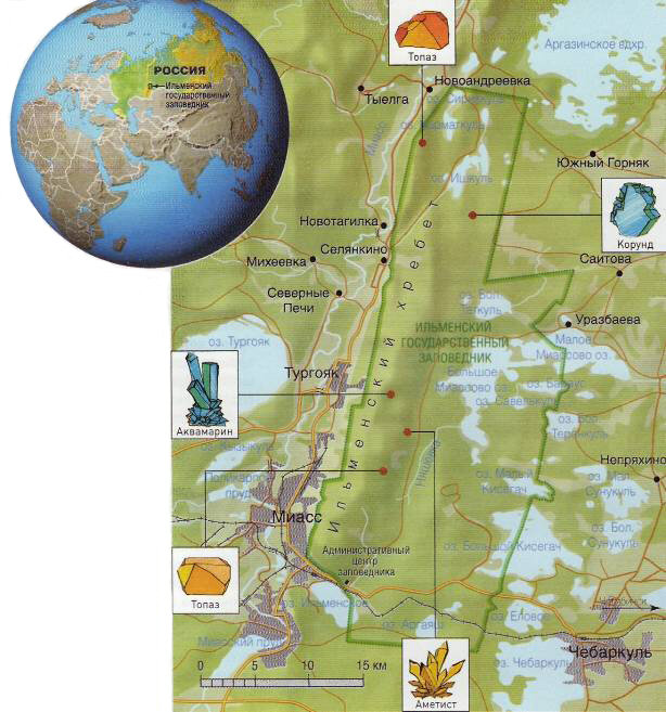 Карта ильменского заповедника челябинской области