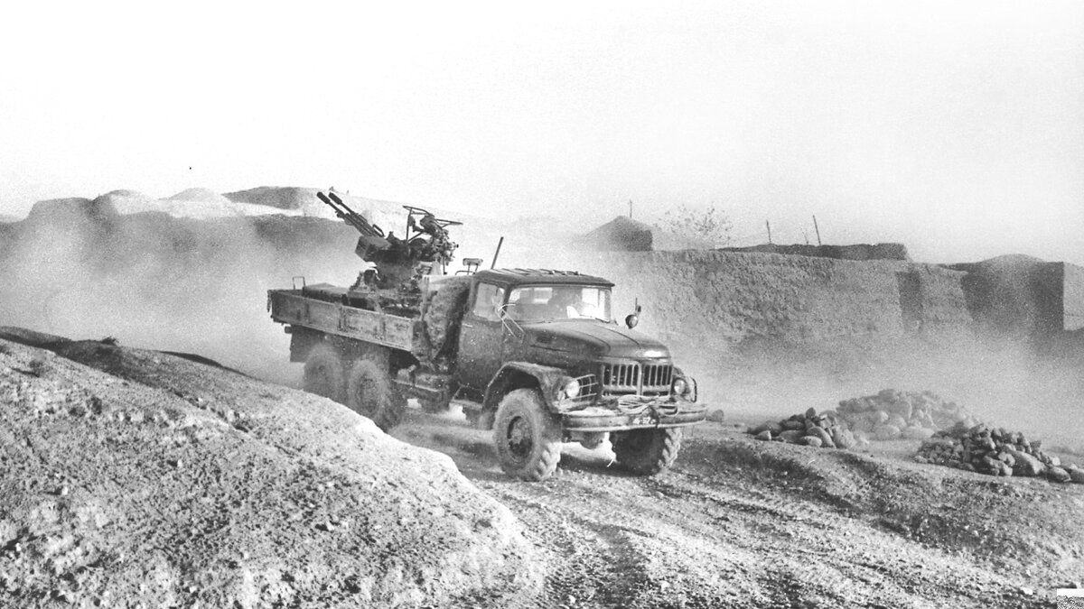 Зил-131 на войне в Афганистане в 1989 году