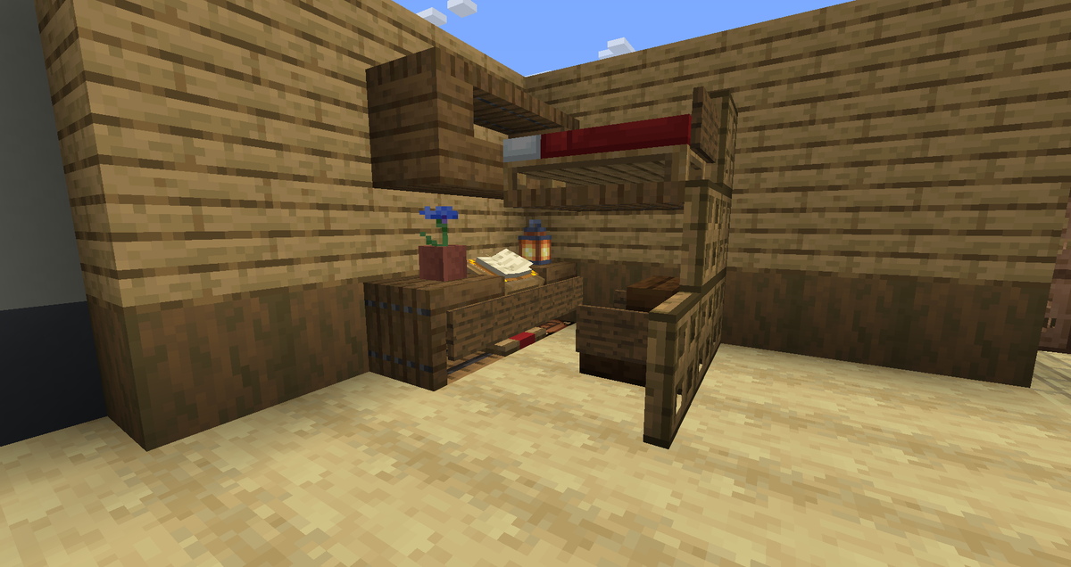 Кровать с интегрированным столом 