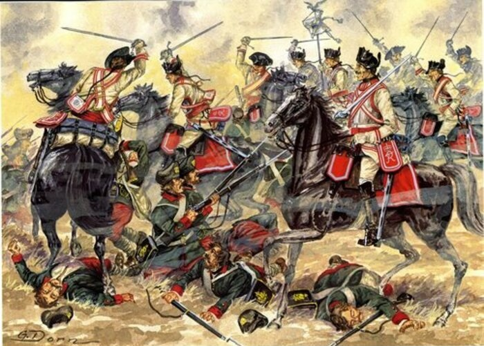 Атака прусских кирасир