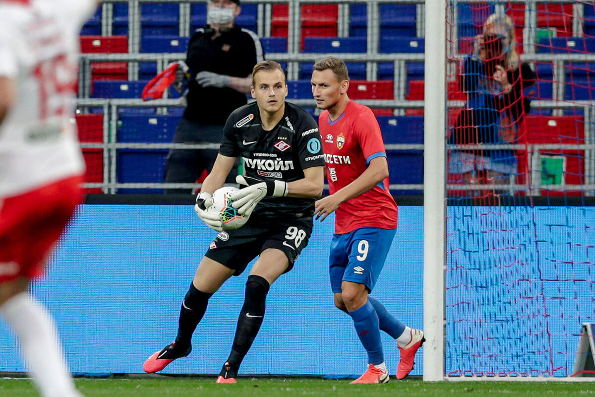 ЦСКА- Спартак 3:1, не лучший матч Максименко