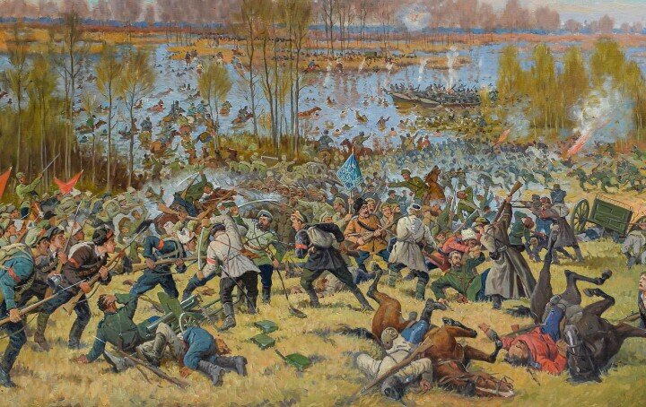 Барабаш Г.Я. Бой с колчаковцами на реке Салмыш.