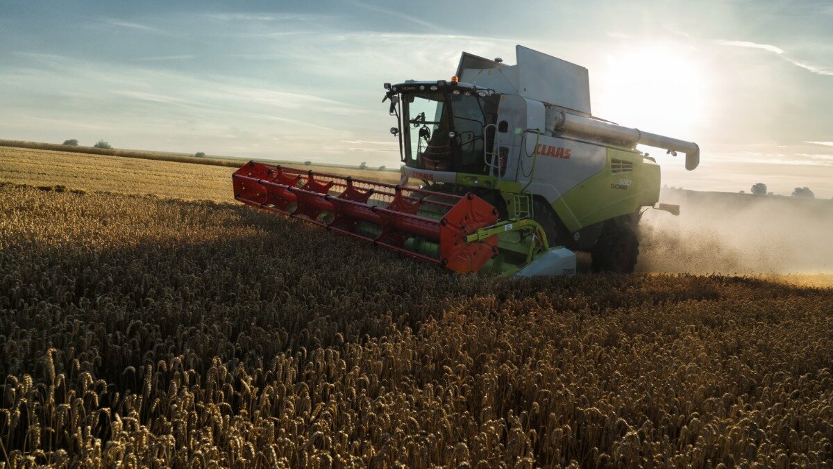  Фото: Официальный пресс-релиз CLAAS
Зерноуборочный комбайн CLAAS TUCANO 580 в работе