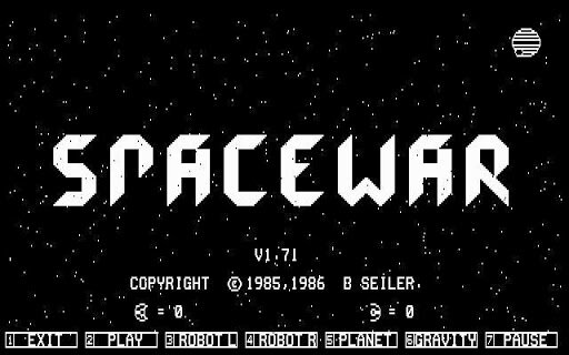 Spacewar стала и первой коммерческой игрой 
