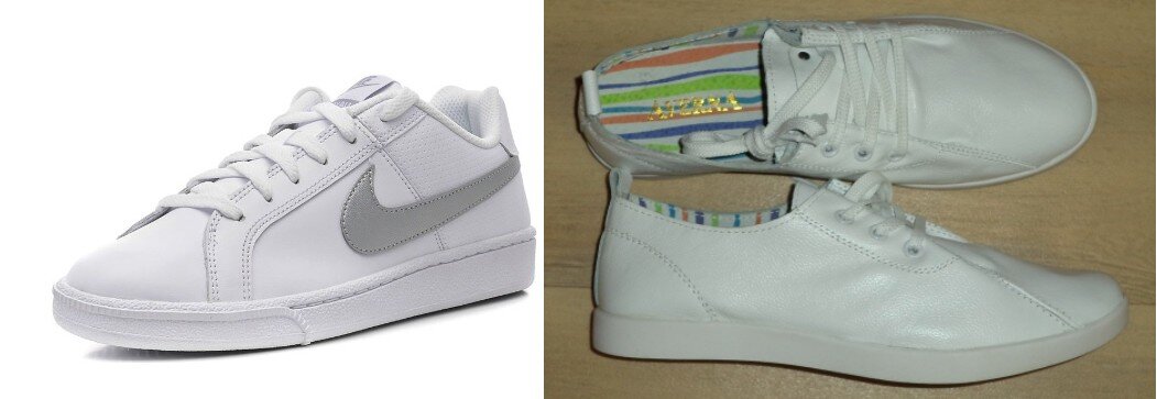 Фото белой обуви из личного архива.