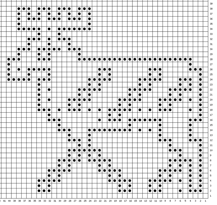 Жаккард олени схема