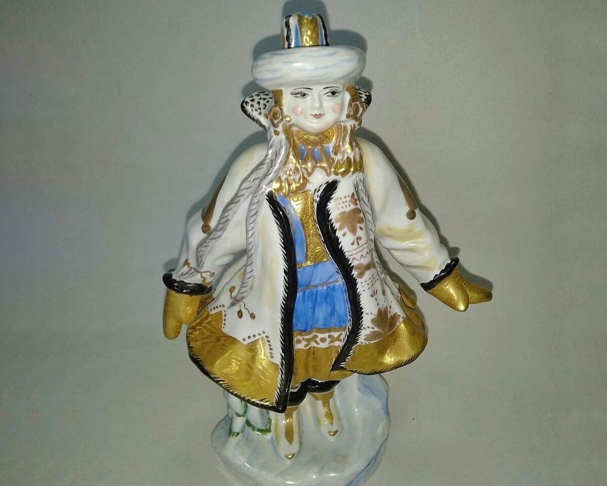 Снегурочка, автор модели и росписи А. Щекатихина-Потоцкая, размер 19 х 7,3 см., 1923 год. Государственное бюджетное учреждение культуры "Самарский областной художественный музей" источник https://goskatalog.ru 