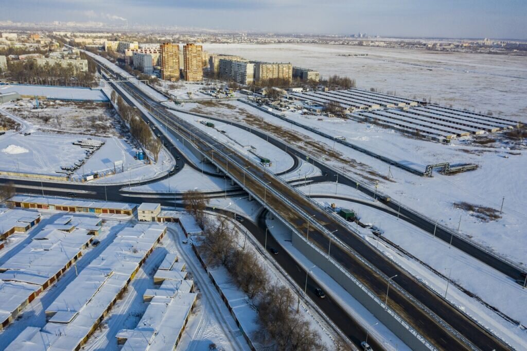 © Правительство Самарской области / samregion.ru / CC BY 4.0 (Один из участков мостового перехода в Самаре)