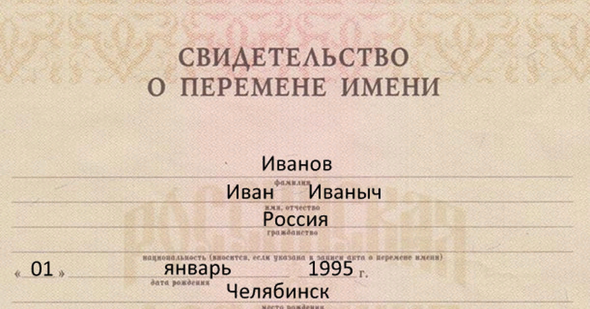 Тот самый Иванов И.И., который фигурирует во всех образцах справок и формуляров