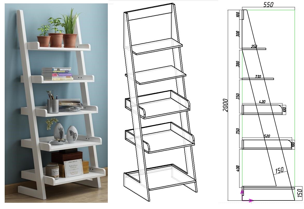 Как построить этажерку своими руками