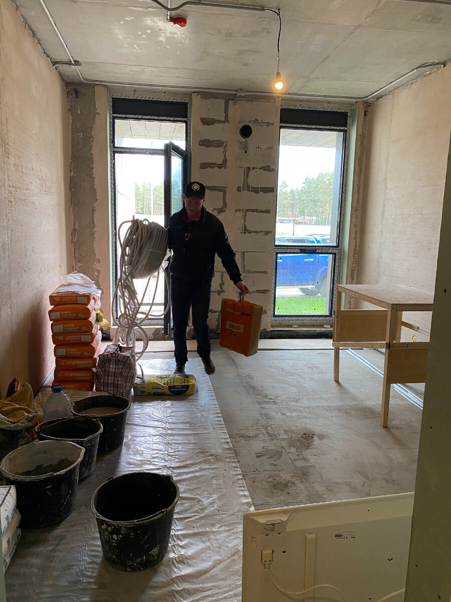 Это я везу материалы для ремонта