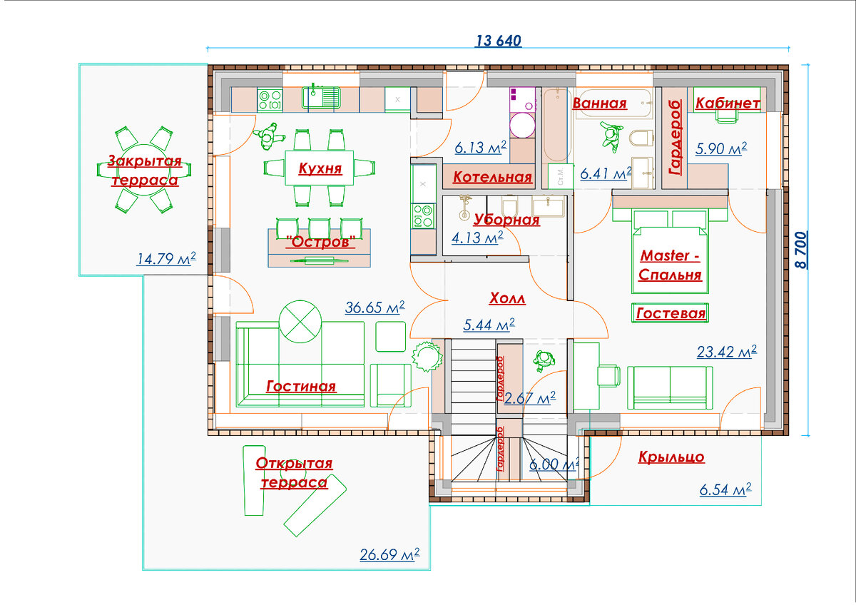 Проектируемые планировки по аналогу с заказчиком