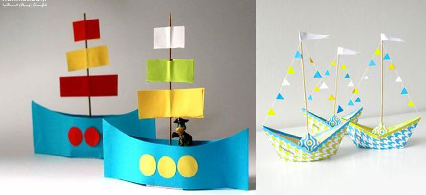 Кораблик оригами с парусами. Схема сборки оригами для детей