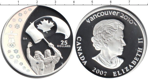 25 Долларов Канада Ванкувер. Гордость спортсменов 25 долларов Канада серебро. Ванкувер Канада монеты серебро.