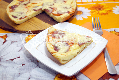 Вкусная и простая в приготовлении пицца на сковородке.
