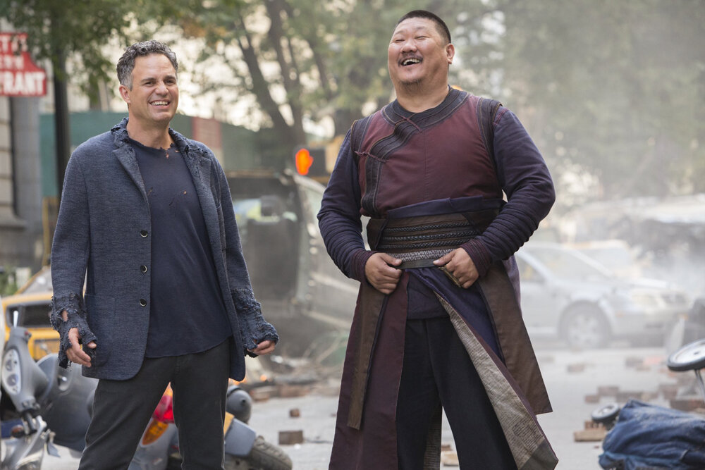 Кадр со съемок фильма «Мстители: Война бесконечности»