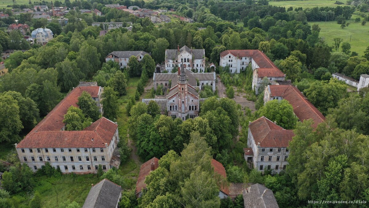 Заброшенная психиатрическая лечебница Алленберг - мрачное место, в котором можно снимать жутковатые триллеры