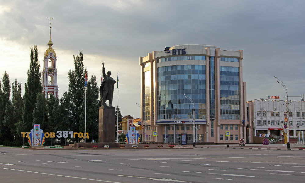 Площадь Ленина в Тамбове. Фото: © Игорь Мартынов / Сетевое издание «Отечество и вера».