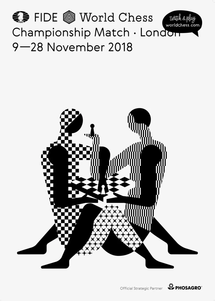 Графика для фирменного стиля ФИДЕ от дизайн-бюро Щука https://shuka.design/world-chess-london. Для нас, наследников авангарда, это довольно строгая и очень выразительная графика, а во всём мире она почему-то вызвала скандал. Банк себе такого позволить не может, а шахматная федерация — запросто.