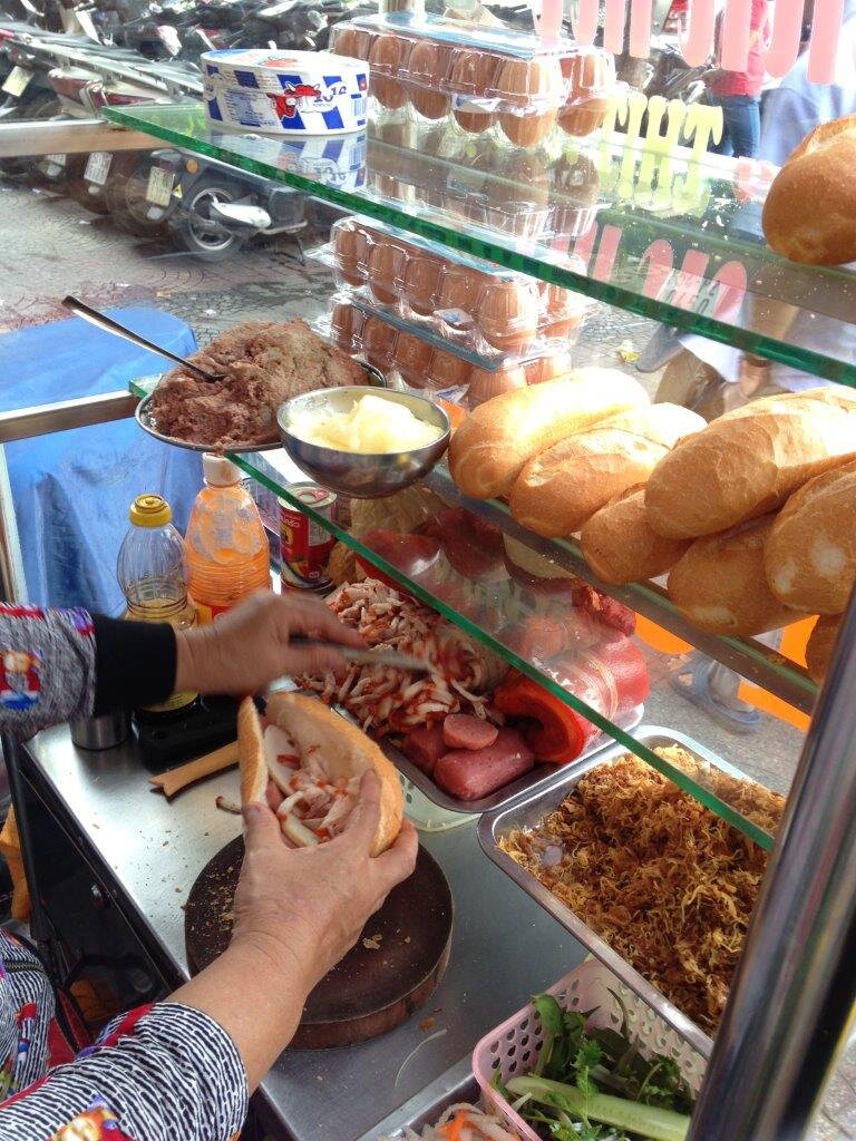 собирание бутерброда