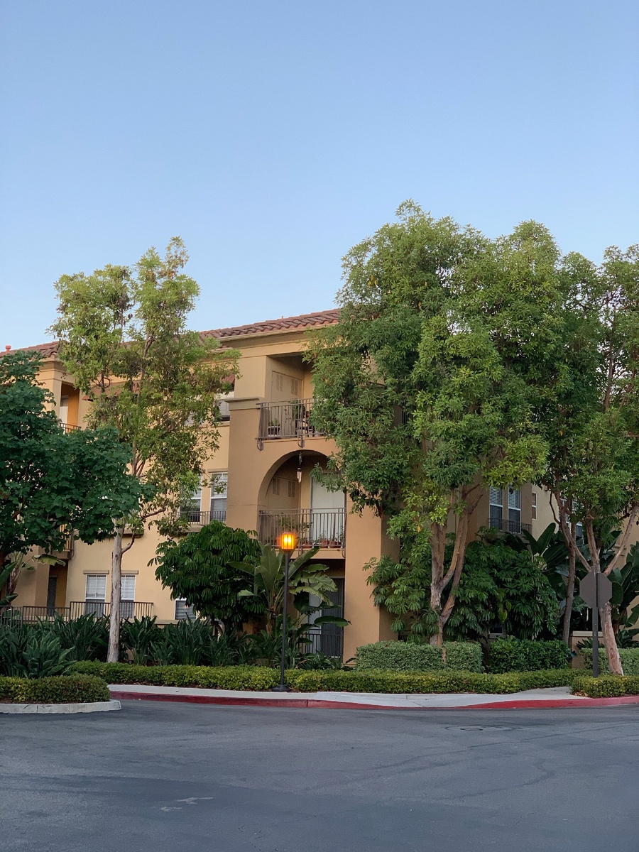 Наш ЖК в Южной Калифорнии. Выше трёх этажей зданий нет. Всего около 600 квартир.