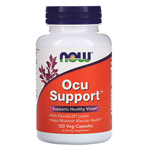 Now Foods, Ocu Support (поддержка зрения), 120 растительных капсул