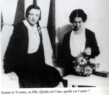 Слева Ивонн Кальман, справа её мать Жанна Кальман