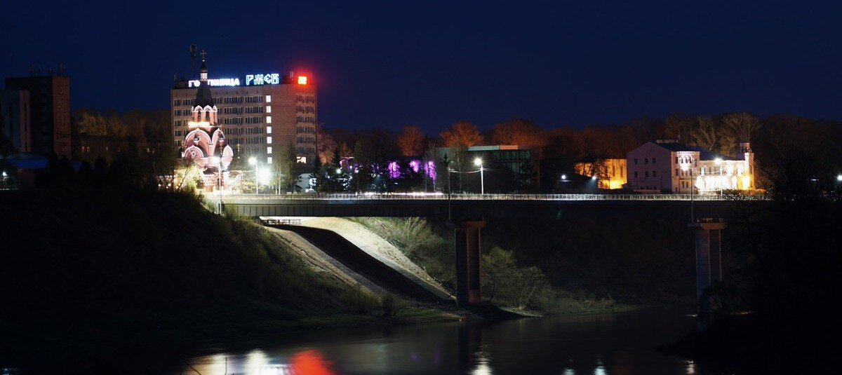 Вечерний Ржев Тверская область.