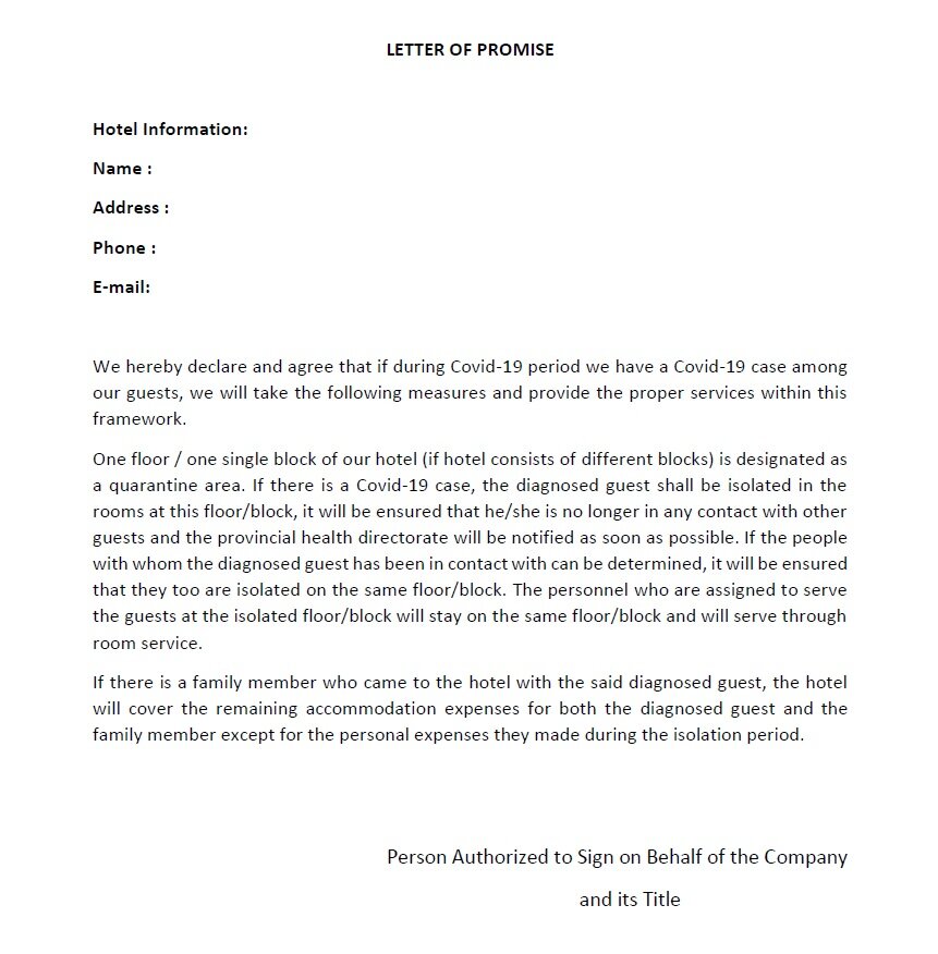 "Информационное письмо Promise Letter". Изображение взято из текста документов TGA -"COVID-19 Situation Report" 
