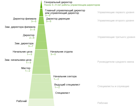 типичная карьерная пирамида