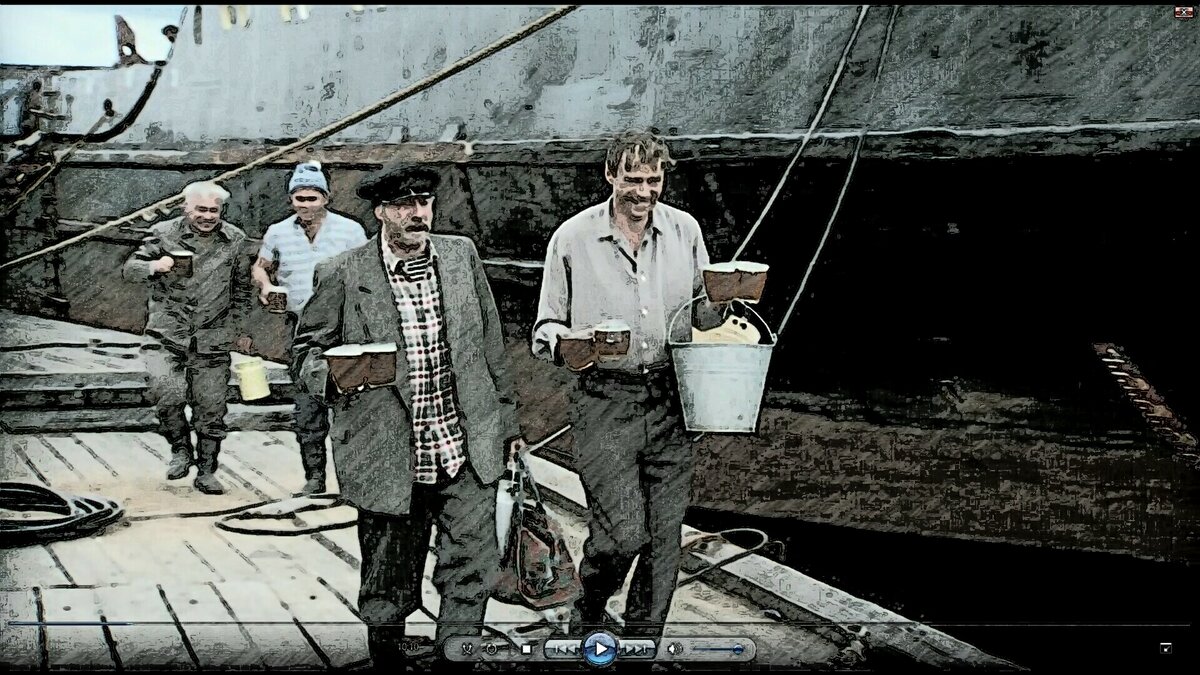 Эпизод из к/ф "Любовь и голуби". Василий и дядя Митя идут пить пиво.